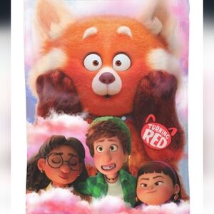 New Disney Pixar Turning Red Blanket with Characters